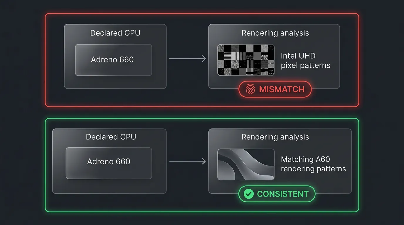 Canvas noise detection and WebGL inconsistency — how platforms detect antidetect spoofing