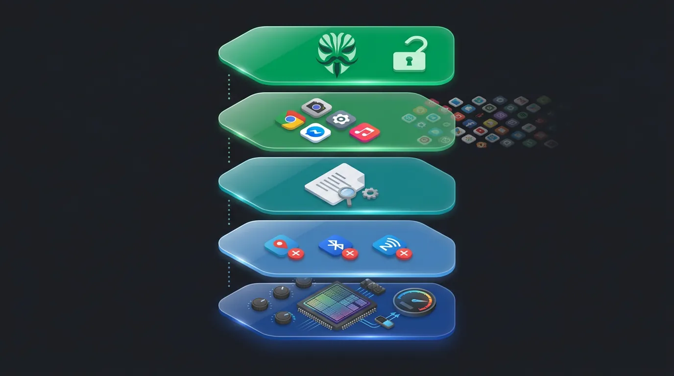 5 Android Clean OS optimization techniques on cloud phone from Kernel to Root Access in layered architecture