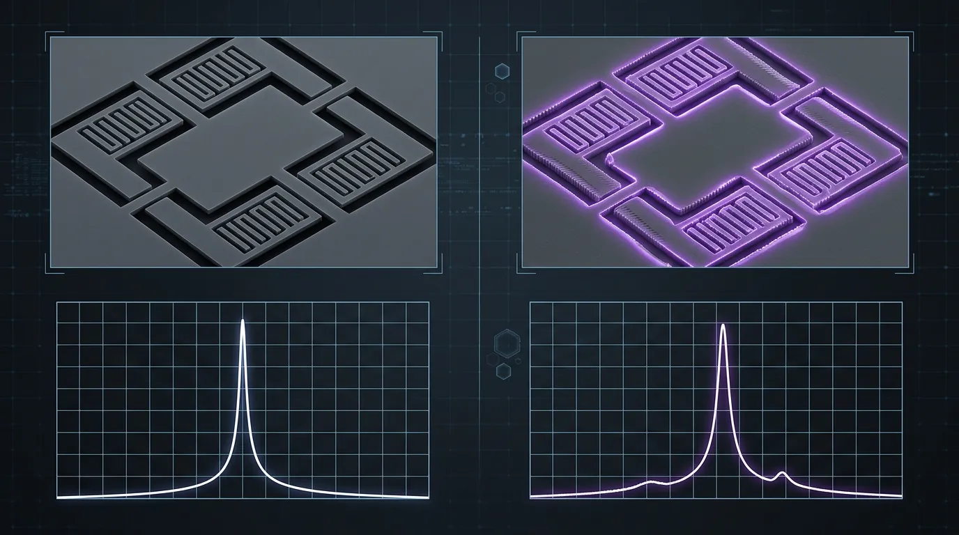 MEMS gyroscope manufacturing fingerprint — each chip carries a unique production signature that cannot be replicated