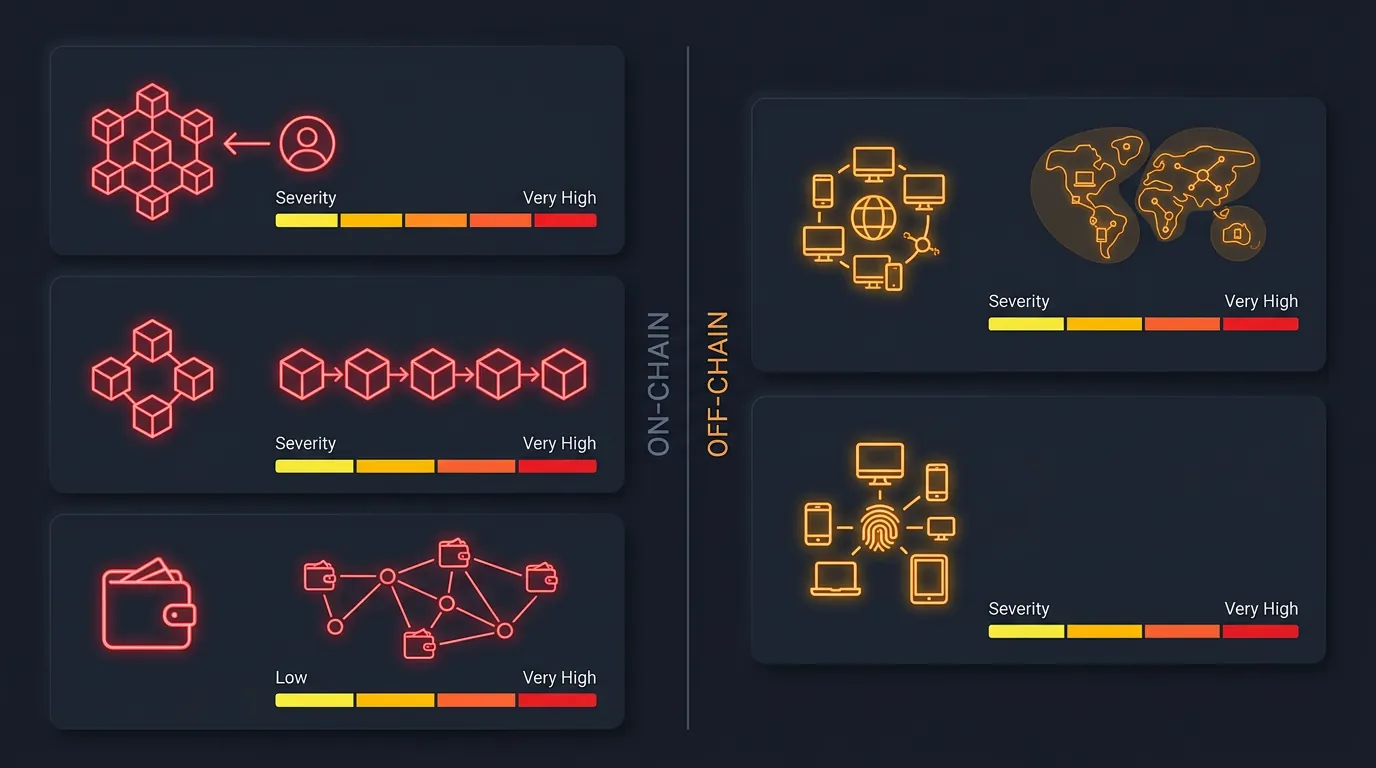 Bảng 5 loại tín hiệu Sybil detection: funding source, transaction pattern, wallet graph, IP clustering, device fingerprint — so sánh mức độ phát hiện Bảng 5 loại tín hiệu Sybil detection: funding source, transaction pattern, wallet graph, IP clustering, device fingerprint — so sánh mức độ phát hiện